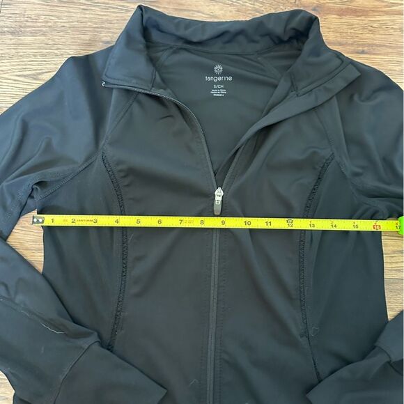 Tangerine Black Performance Jacket Full Zip Moisture-Wicking Small Athletic - Picture 2 of 7